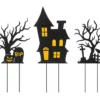 Haunted House, Pumpkin & Graveyard 3-Piece Yard Stake Set -Outdoor Decor Sales 810671251 A0 1