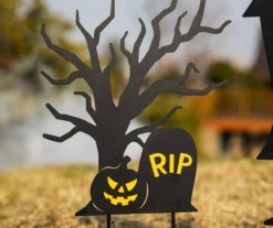 Haunted House, Pumpkin & Graveyard 3-Piece Yard Stake Set -Outdoor Decor Sales 810671251 A0 4