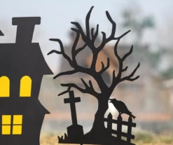 Haunted House, Pumpkin & Graveyard 3-Piece Yard Stake Set -Outdoor Decor Sales 810671251 A0 5