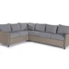 Broyhill Autumn Cove Gray All-Weather Wicker Cushioned Patio Sectional -Outdoor Decor Sales combo660039